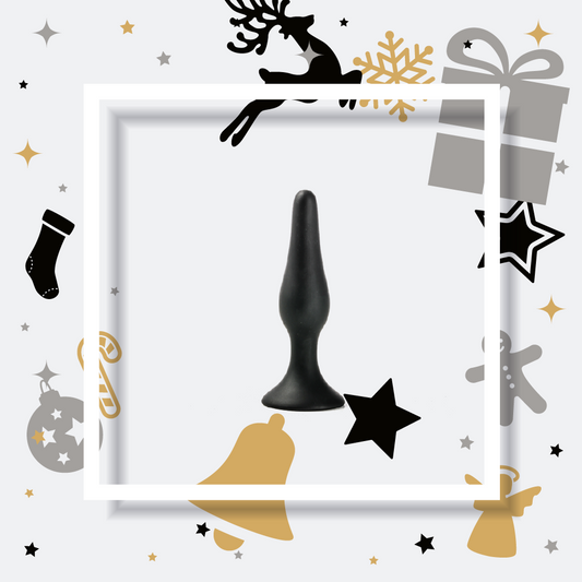 Simple Pleasure korek analny silikonowy czarny smukły długi rozmiar s